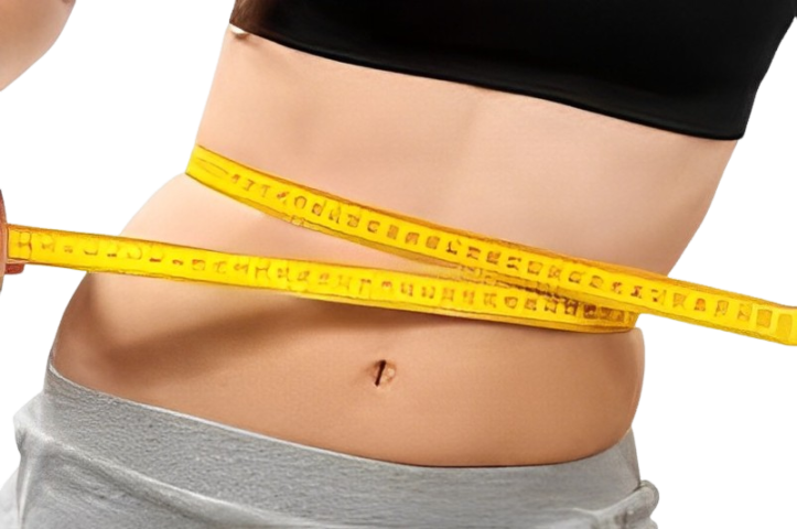 Cintura com fita métrica